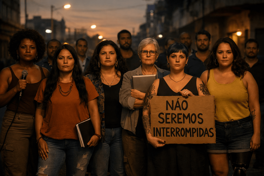 Eu não serei&nbsp;interrompida.